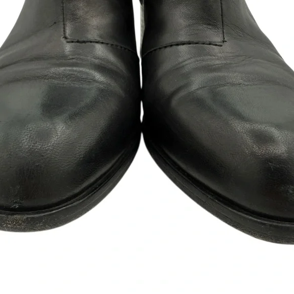 rag & bone Walker Black Leather Block Heel Chelsea Ankle Boots Size 40/10 - Picture 9 of 13